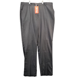 Shinesty Men's The Grey Madison Dress Pants 40x35 Flat Front W/Tags